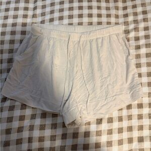 Auden Women’s White Cloud Knit Pajama Shorts